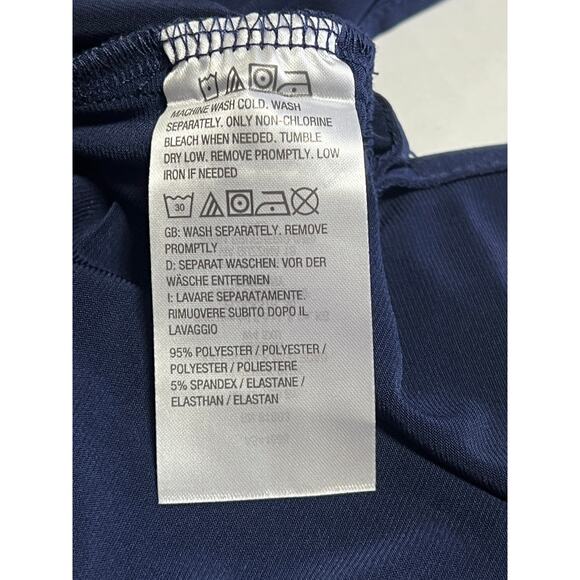 Susan Graver Women's Liquid Knit Flowy Top Tunic Blue V Neck Long Sleeves  XL - Picture 5 of 11